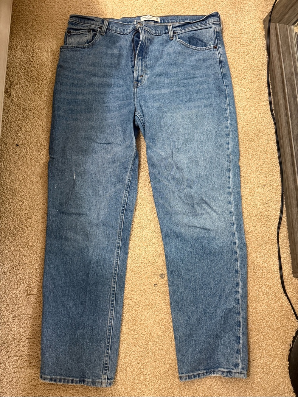 Abercrombie & Fitch Light Blue Wide Leg Jeans - Picture 1 of 1